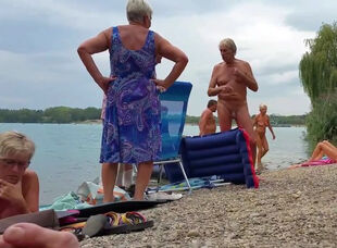 Nipple glides at the beach