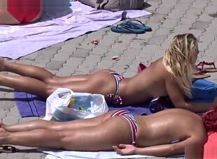 Ibiza beach bare-chested